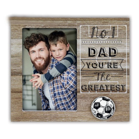 Cornice Foto 10x15 Papà - Portafoto Festa del Papà Legno N°1 Dad You Are the Greatest